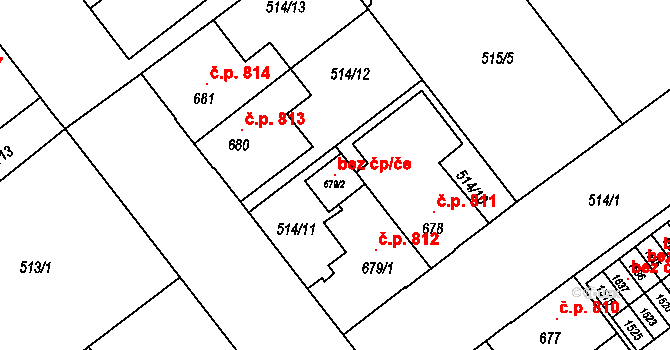 Ostrava 93703066 na parcele st. 679/2 v KÚ Přívoz, Katastrální mapa