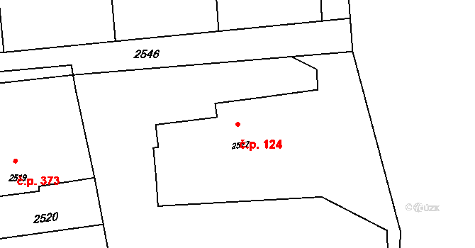 Horní Těrlicko 124, Těrlicko na parcele st. 2517 v KÚ Horní Těrlicko, Katastrální mapa