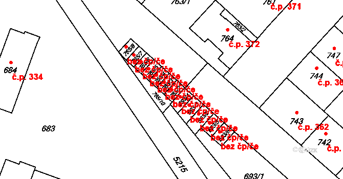 Frýdek-Místek 40331067 na parcele st. 765/2 v KÚ Místek, Katastrální mapa