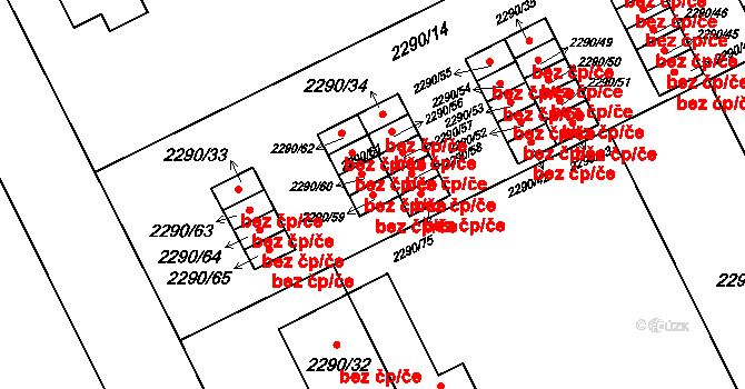 Opava 41714067 na parcele st. 2290/59 v KÚ Opava-Předměstí, Katastrální mapa