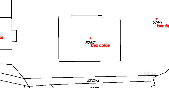 Bečov nad Teplou 42958067 na parcele st. 574/2 v KÚ Bečov nad Teplou, Katastrální mapa