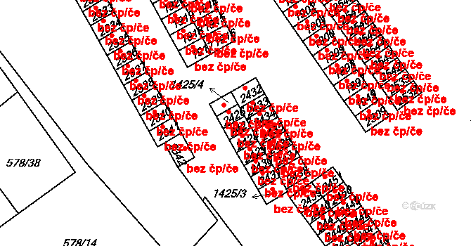 Český Krumlov 43612067 na parcele st. 2427 v KÚ Český Krumlov, Katastrální mapa