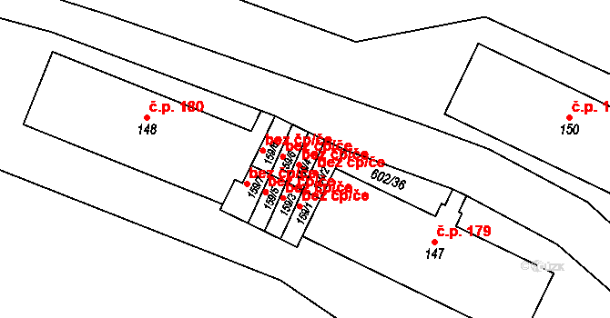 Český Jiřetín 43670067 na parcele st. 159/4 v KÚ Fláje, Katastrální mapa