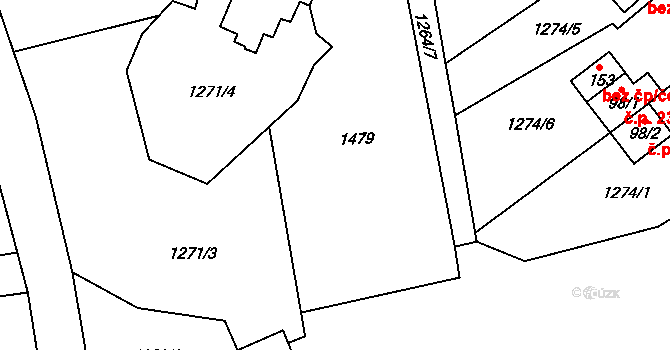 Leptač 7, Chroboly na parcele st. 76/1 v KÚ Leptač, Katastrální mapa