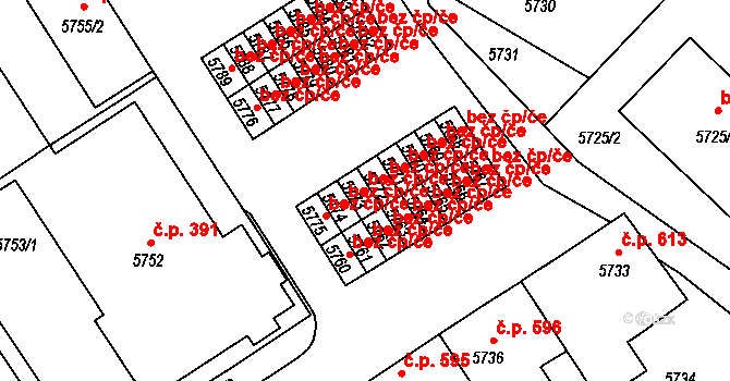 Žďár nad Sázavou 40762068 na parcele st. 5773 v KÚ Město Žďár, Katastrální mapa