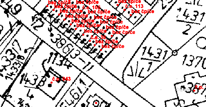 Kamenický Šenov 40 na parcele st. 386/11 v KÚ Kamenický Šenov, Katastrální mapa