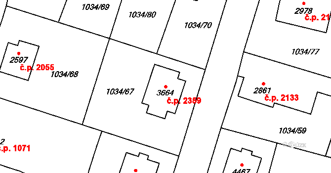 Dvůr Králové nad Labem 2359 na parcele st. 3664 v KÚ Dvůr Králové nad Labem, Katastrální mapa