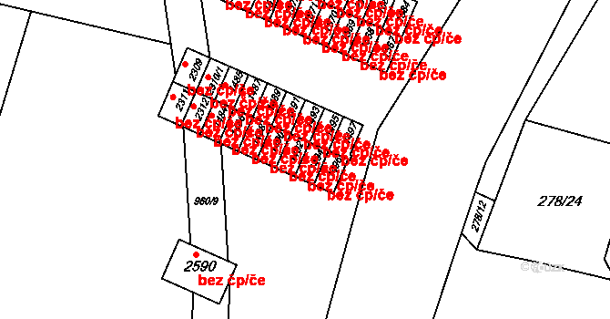 Valašské Meziříčí 39579069 na parcele st. 1494 v KÚ Krásno nad Bečvou, Katastrální mapa