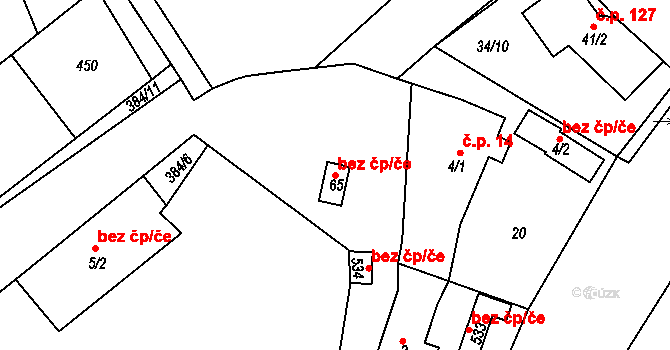 Albrechtice nad Orlicí 44259069 na parcele st. 65 v KÚ Albrechtice nad Orlicí, Katastrální mapa