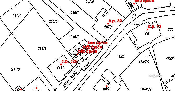 Litomyšl 50473069 na parcele st. 2297 v KÚ Litomyšl, Katastrální mapa