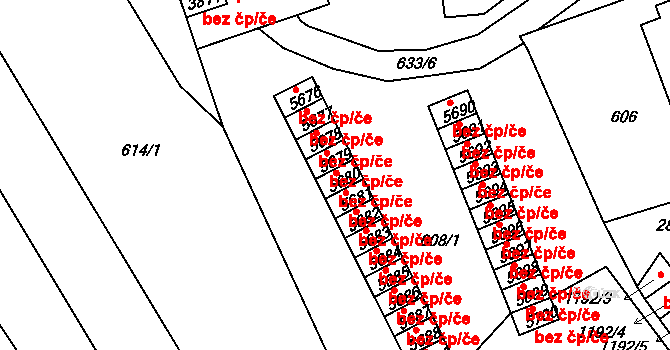 Jablonec nad Nisou 2282, Katastrální mapa