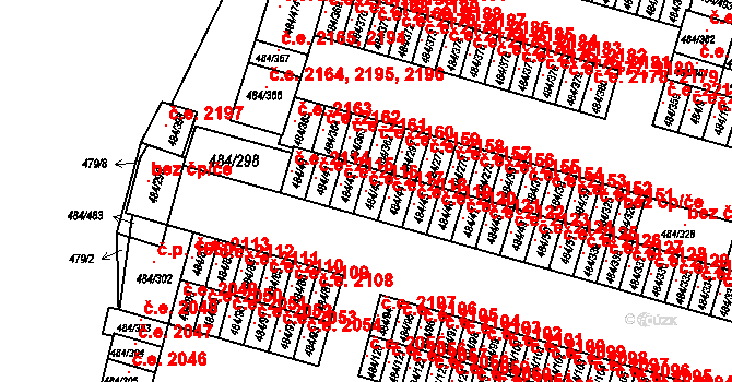 Havířov 41814070 na parcele st. 484/43 v KÚ Bludovice, Katastrální mapa