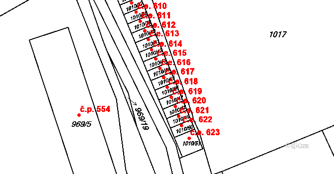 Štětí 48138070 na parcele st. 1010/46 v KÚ Štětí I, Katastrální mapa