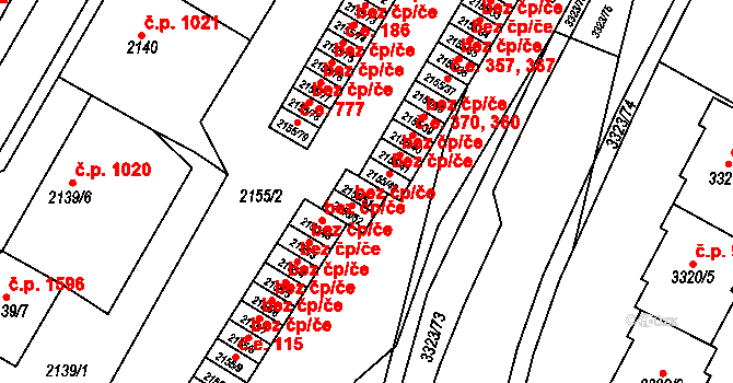Mikulov 662 na parcele st. 2155/51 v KÚ Mikulov na Moravě, Katastrální mapa