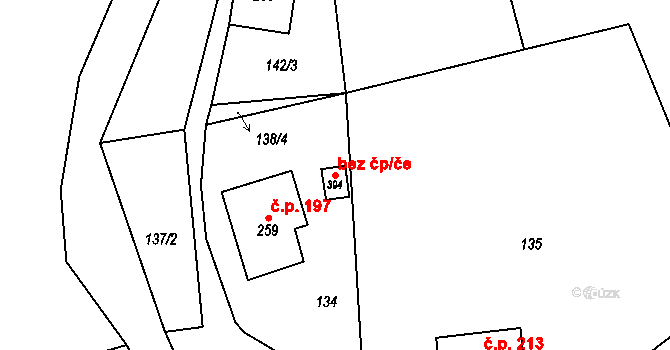 Libchavy 39384071 na parcele st. 394 v KÚ Dolní Libchavy, Katastrální mapa