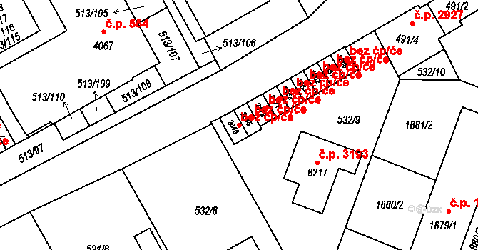 Šumperk 42007071 na parcele st. 2646 v KÚ Šumperk, Katastrální mapa