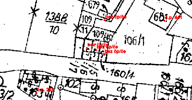 Jaroměřice 48375071 na parcele st. 160/5 v KÚ Jaroměřice, Katastrální mapa