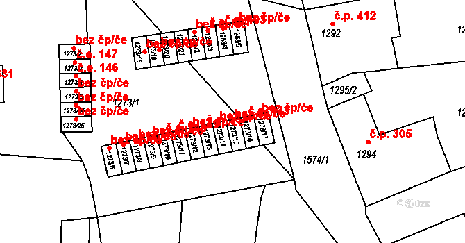Plumlov 135 na parcele st. 1273/15 v KÚ Plumlov, Katastrální mapa