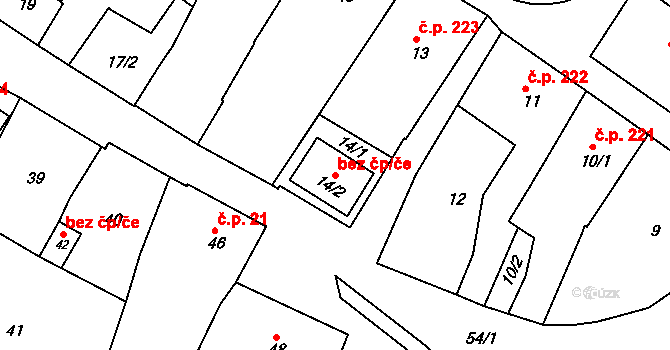 Rýmařov 49318071 na parcele st. 14/2 v KÚ Rýmařov, Katastrální mapa