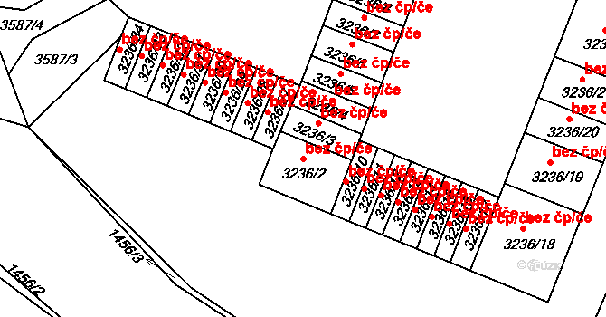 Chomutov 49489071 na parcele st. 3236/2 v KÚ Chomutov II, Katastrální mapa