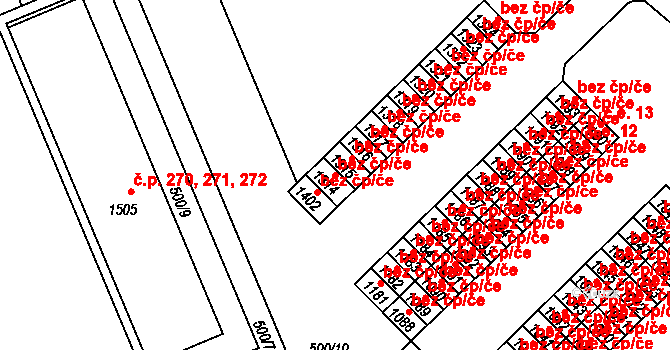 Broumov 40074072 na parcele st. 1314 v KÚ Broumov, Katastrální mapa