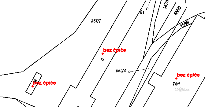 Čimelice 41741072 na parcele st. 73 v KÚ Krsice, Katastrální mapa