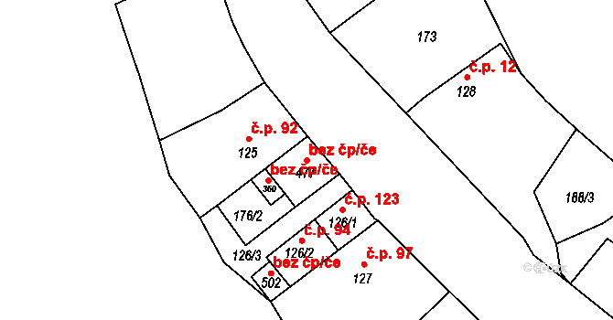 Lnáře 43274072 na parcele st. 477 v KÚ Lnáře, Katastrální mapa