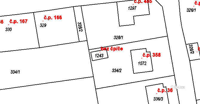 Rynholec 104738073 na parcele st. 1243 v KÚ Rynholec, Katastrální mapa