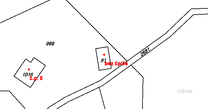 Krásná 40343073 na parcele st. 81 v KÚ Krásná pod Lysou Horou, Katastrální mapa
