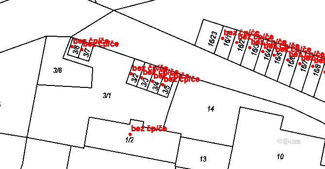 Smržovka 43404073 na parcele st. 3/5 v KÚ Smržovka, Katastrální mapa