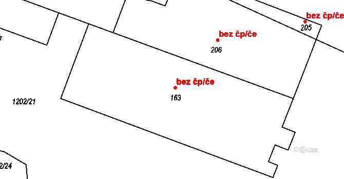 Měcholupy 47049073 na parcele st. 163 v KÚ Velká Černoc, Katastrální mapa
