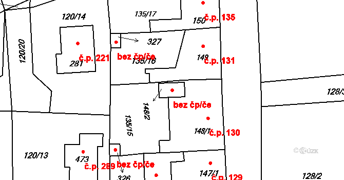 Příchovice 47434074 na parcele st. 148/2 v KÚ Příchovice u Přeštic, Katastrální mapa