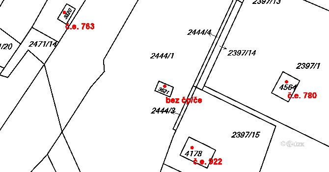 Česká Třebová 49193074 na parcele st. 3621 v KÚ Česká Třebová, Katastrální mapa