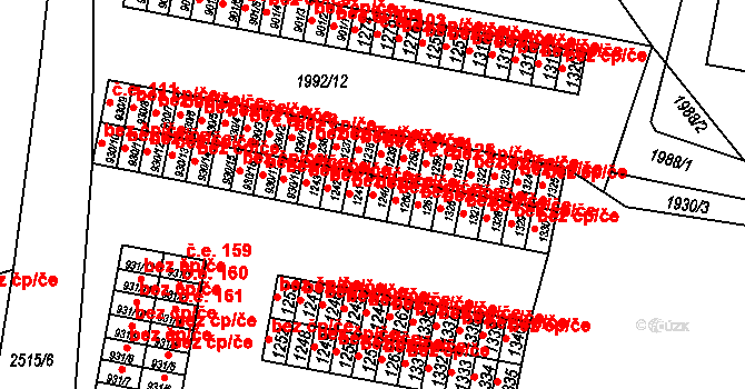 Pacov 49488074 na parcele st. 1240 v KÚ Pacov, Katastrální mapa