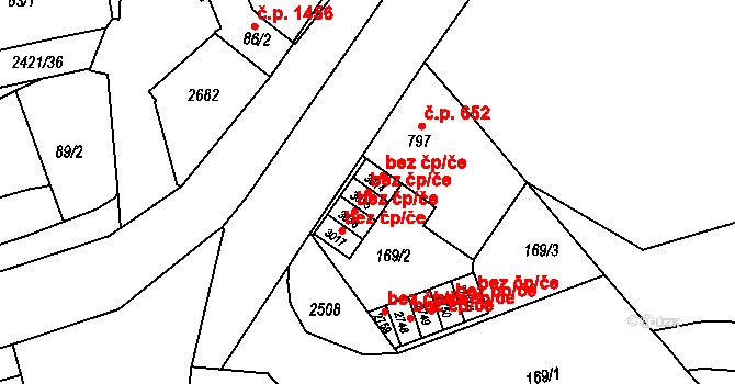 Hranice 49714074 na parcele st. 3015 v KÚ Hranice, Katastrální mapa