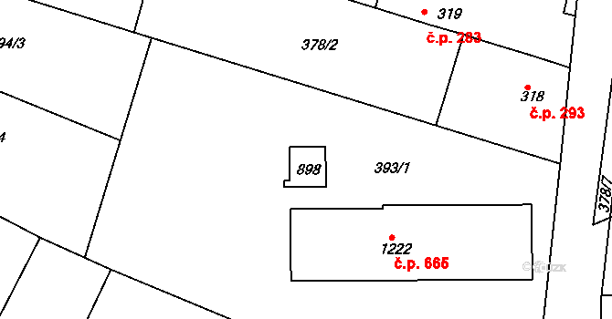 Neratovice 188, Katastrální mapa