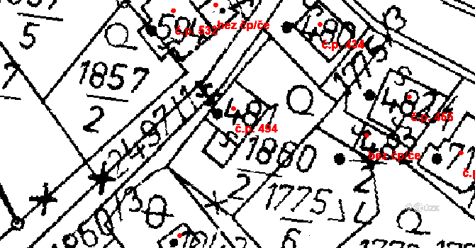 Kamenický Šenov 494 na parcele st. 481 v KÚ Kamenický Šenov, Katastrální mapa