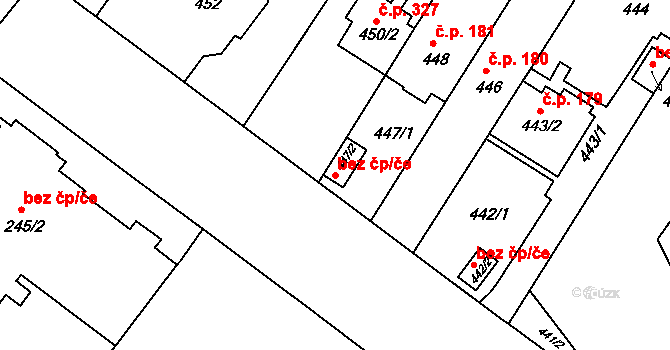 Brno 39875075 na parcele st. 447/2 v KÚ Pisárky, Katastrální mapa