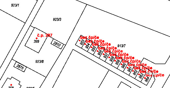 Mladé Buky 41546075 na parcele st. 954 v KÚ Mladé Buky, Katastrální mapa