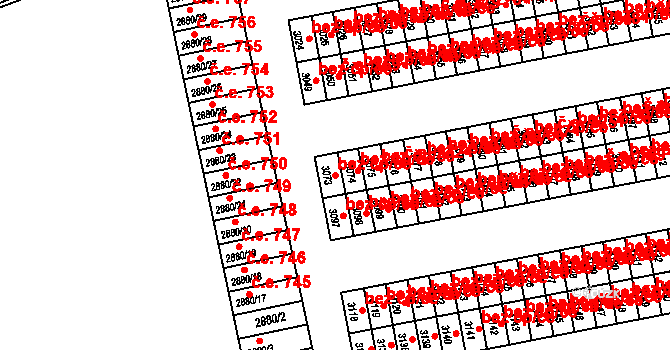 Orlová 43172075 na parcele st. 3073 v KÚ Horní Lutyně, Katastrální mapa