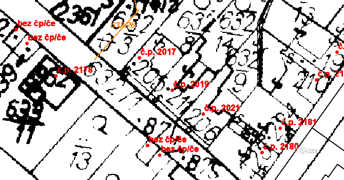 Podlusky 2019, Roudnice nad Labem na parcele st. 211 v KÚ Podlusky, Katastrální mapa