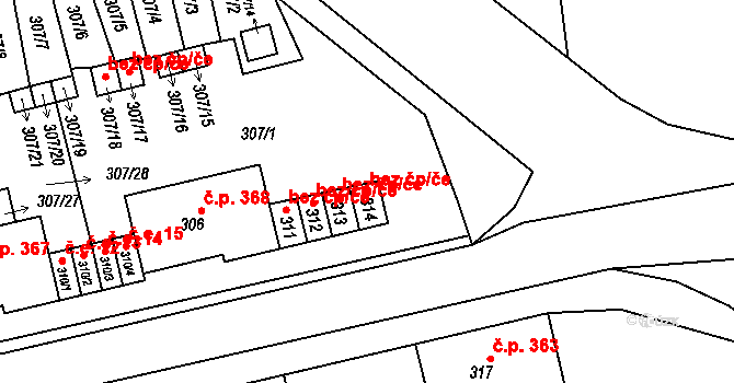 Velké Opatovice 38309076 na parcele st. 314 v KÚ Velké Opatovice, Katastrální mapa