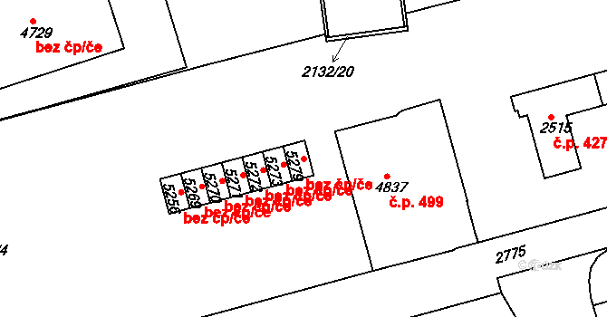Trutnov 45026076 na parcele st. 5279 v KÚ Trutnov, Katastrální mapa