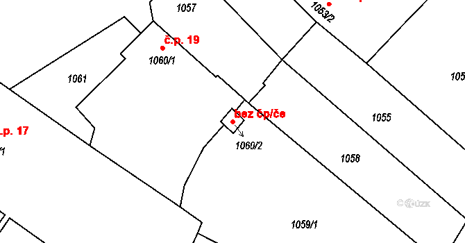Zbýšov 46033076 na parcele st. 1060/2 v KÚ Zbýšov u Oslavan, Katastrální mapa