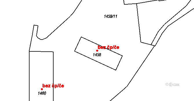 Brno 49169076 na parcele st. 1458 v KÚ Pisárky, Katastrální mapa