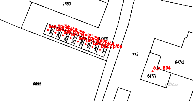 Starý Jiříkov 134, Jiříkov, Katastrální mapa