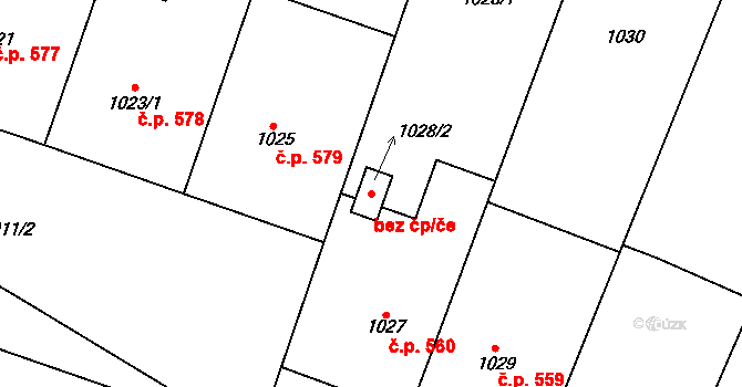 Bystřice nad Pernštejnem 38370077 na parcele st. 1028/2 v KÚ Bystřice nad Pernštejnem, Katastrální mapa
