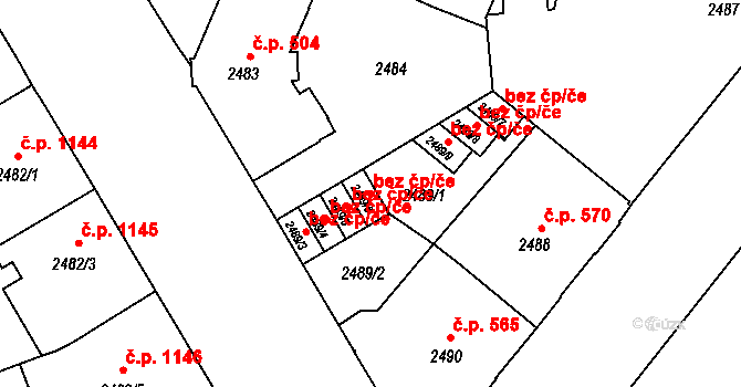 Opava 43791077 na parcele st. 2489/6 v KÚ Opava-Předměstí, Katastrální mapa