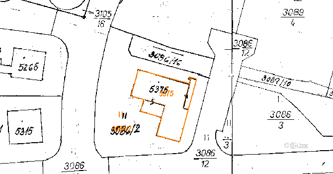 Poděbrady III 1520, Poděbrady na parcele st. 5375 v KÚ Poděbrady, Katastrální mapa
