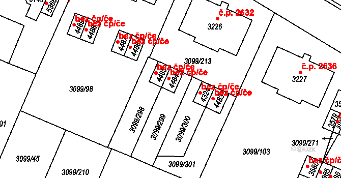 Břeclav 48683078 na parcele st. 4484 v KÚ Břeclav, Katastrální mapa